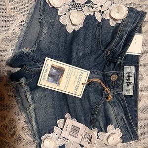 Floral Jean Shorts